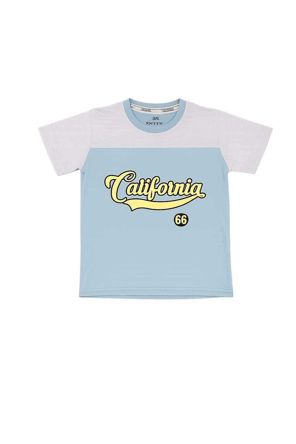 Boys California T-Shirt & Shorts Set – Blue Kids Summer Outfit with Star Print